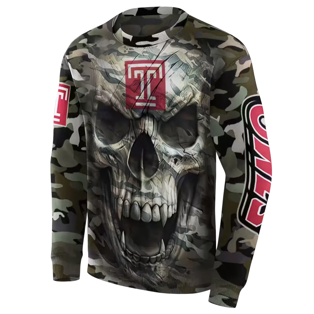 personalized temple owls camo skull hoodie new arrival personalized temple owls camo skull hoodie new arrival