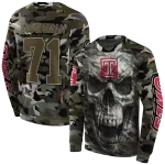 personalized temple owls camo skull hoodie best selling