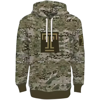 personalized temple owls military style hoodie best selling