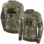 personalized temple owls military style hoodie best selling