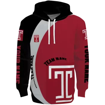 personalized temple owls minimalist design red black hoodie best selling