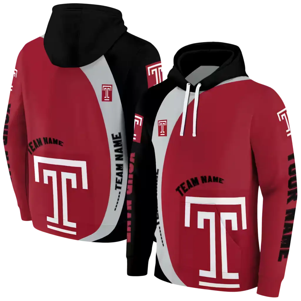 personalized temple owls minimalist design red black hoodie fashion forward personalized temple owls minimalist design red black hoodie fashion forward