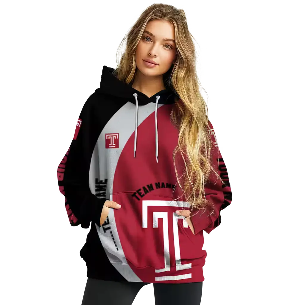 personalized temple owls minimalist design red black hoodie high quality personalized temple owls minimalist design red black hoodie high quality