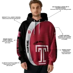 personalized temple owls minimalist design red black hoodie best selling