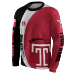 personalized temple owls minimalist design red black hoodie best selling