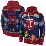 personalized temple owls spongebob patrick star red navy hoodie best selling