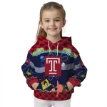 personalized temple owls spongebob patrick star red navy hoodie best selling