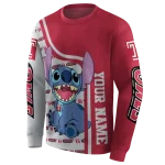 personalized temple owls stitch red hoodie best selling