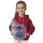 personalized temple owls stitch red hoodie best selling