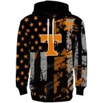 personalized tennessee volunteers distressed flag orange black hoodie best selling