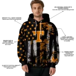 personalized tennessee volunteers distressed flag orange black hoodie best selling