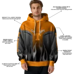 personalized tennessee volunteers flame design orange hoodie best selling