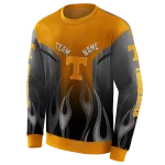 personalized tennessee volunteers flame design orange hoodie best selling