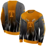 personalized tennessee volunteers flame design orange hoodie best selling