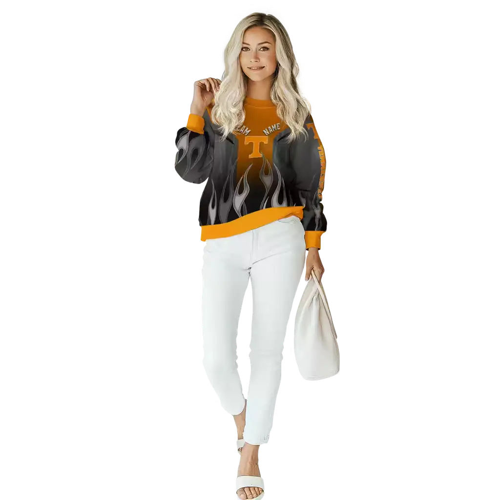 personalized tennessee volunteers flame design orange hoodie trendy personalized tennessee volunteers flame design orange hoodie trendy