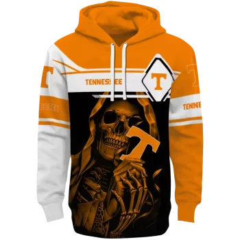 personalized tennessee volunteers grim reaper orange black hoodie best selling