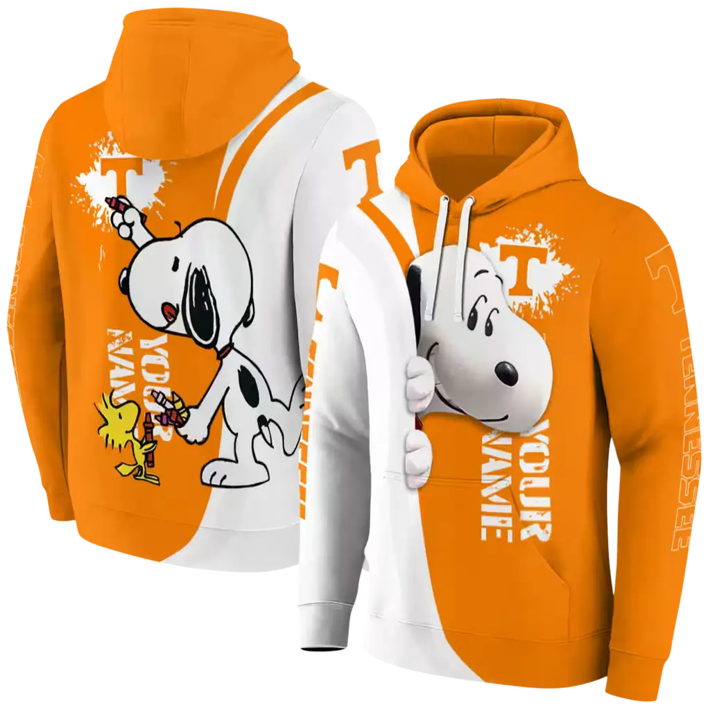 personalized tennessee volunteers peeking snoopy orange hoodie fashion forward personalized tennessee volunteers peeking snoopy orange hoodie fashion forward