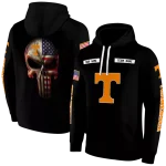 personalized tennessee volunteers punisher skull black hoodie best selling