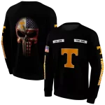 personalized tennessee volunteers punisher skull black hoodie best selling