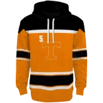 personalized tennessee volunteers striped pattern orange hoodie best selling