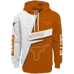 personalized texas longhorns abstract shape orange hoodie best selling