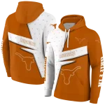 personalized texas longhorns abstract shape orange hoodie best selling