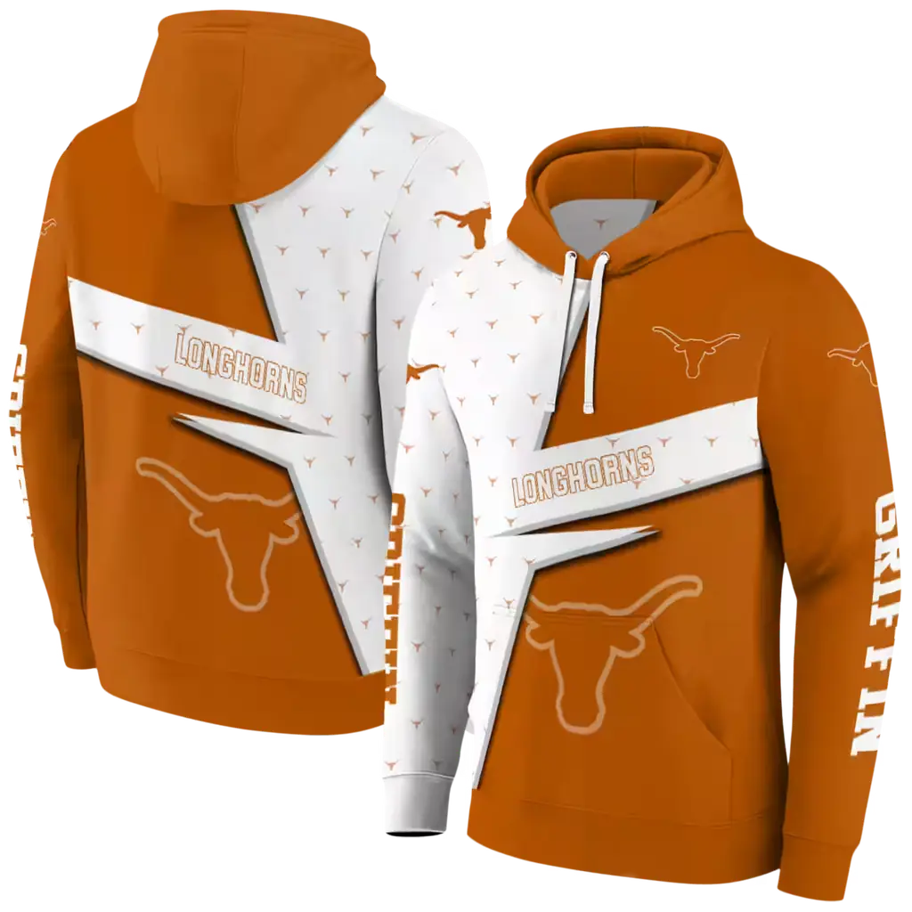 personalized texas longhorns abstract shape orange hoodie fashion forward personalized texas longhorns abstract shape orange hoodie fashion forward