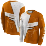 personalized texas longhorns abstract shape orange hoodie best selling