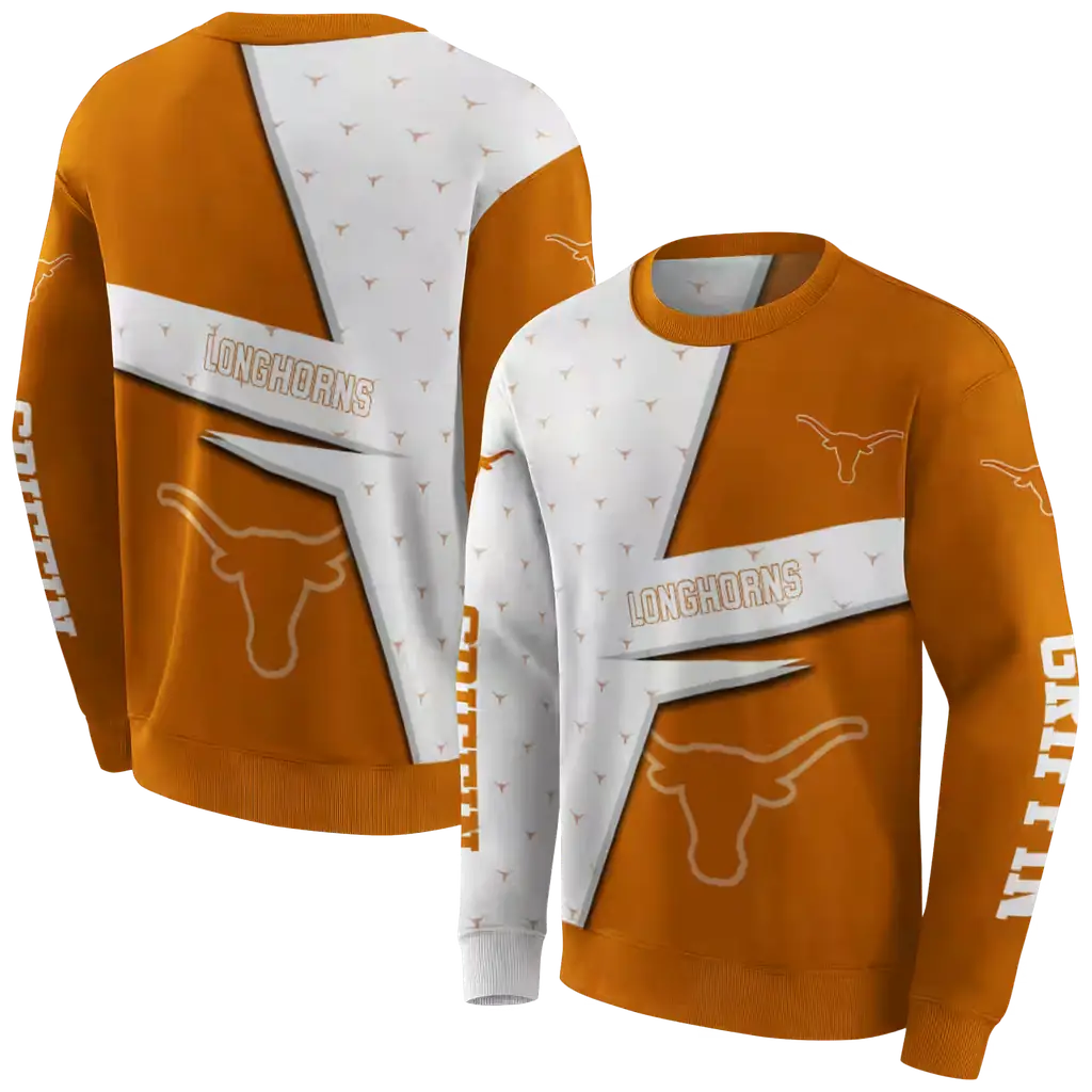 personalized texas longhorns abstract shape orange hoodie premium grade personalized texas longhorns abstract shape orange hoodie premium grade