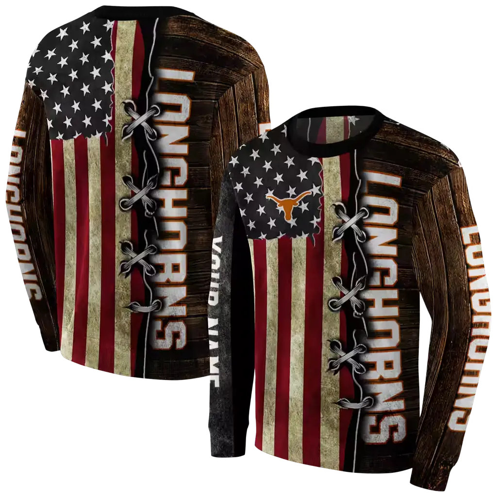 personalized texas longhorns american pride hoodie premium grade personalized texas longhorns american pride hoodie premium grade