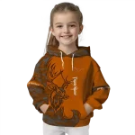 personalized texas longhorns deer silhouette orange hoodie best selling