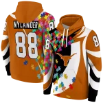 personalized texas longhorns puzzle pieces orange hoodie best selling