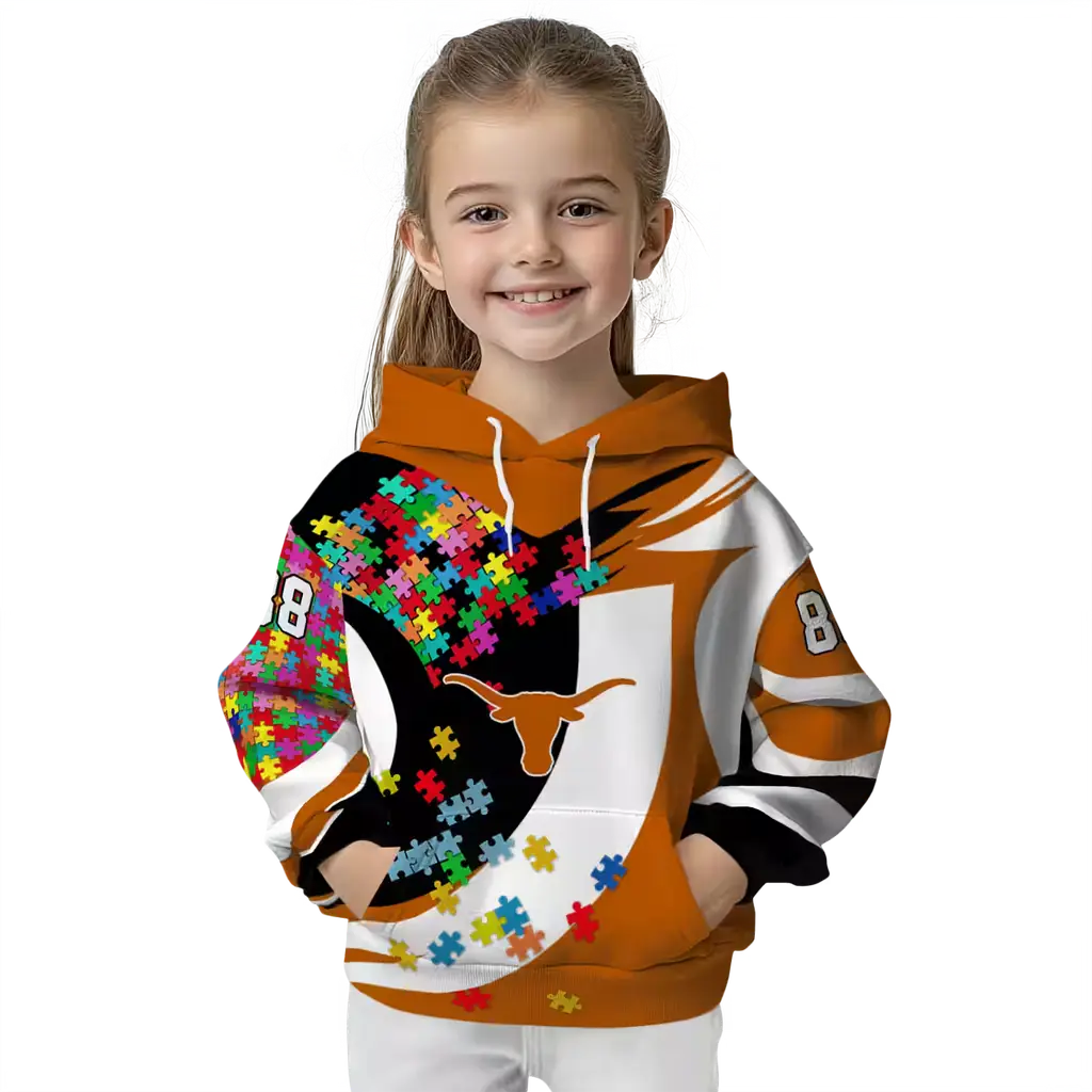 personalized texas longhorns puzzle pieces orange hoodie top rated personalized texas longhorns puzzle pieces orange hoodie top rated