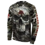 personalized texas state bobcats camo skull hoodie best selling