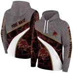 personalized texas state bobcats hexagonal mesh maroon black gray hoodie best selling