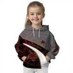 personalized texas state bobcats hexagonal mesh maroon black gray hoodie best selling