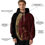 personalized texas state bobcats minimalist design maroon black hoodie best selling