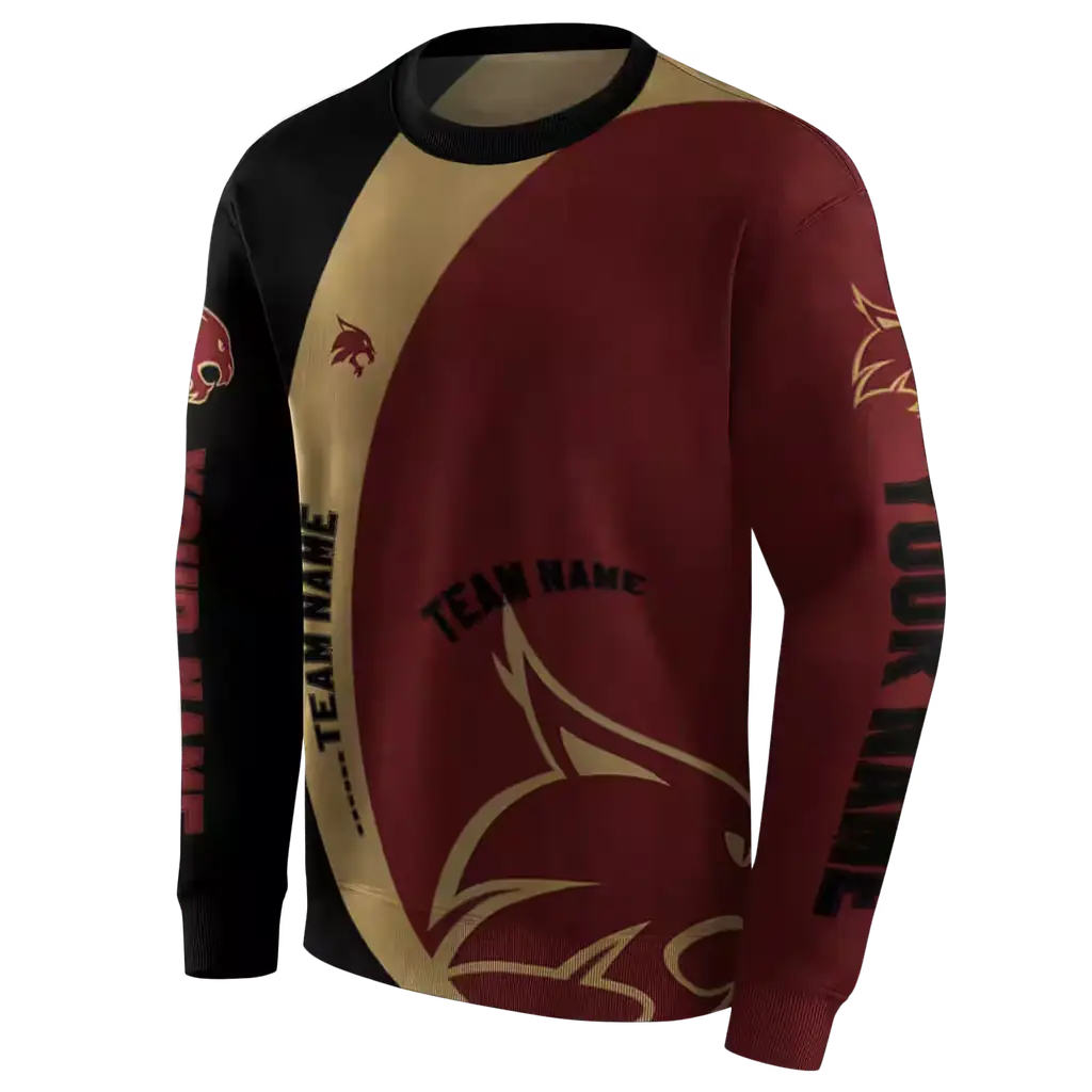 personalized texas state bobcats minimalist design maroon black hoodie new arrival personalized texas state bobcats minimalist design maroon black hoodie new arrival