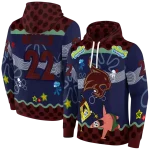 personalized texas state bobcats spongebob patrick star maroon navy hoodie best selling