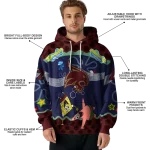 personalized texas state bobcats spongebob patrick star maroon navy hoodie best selling