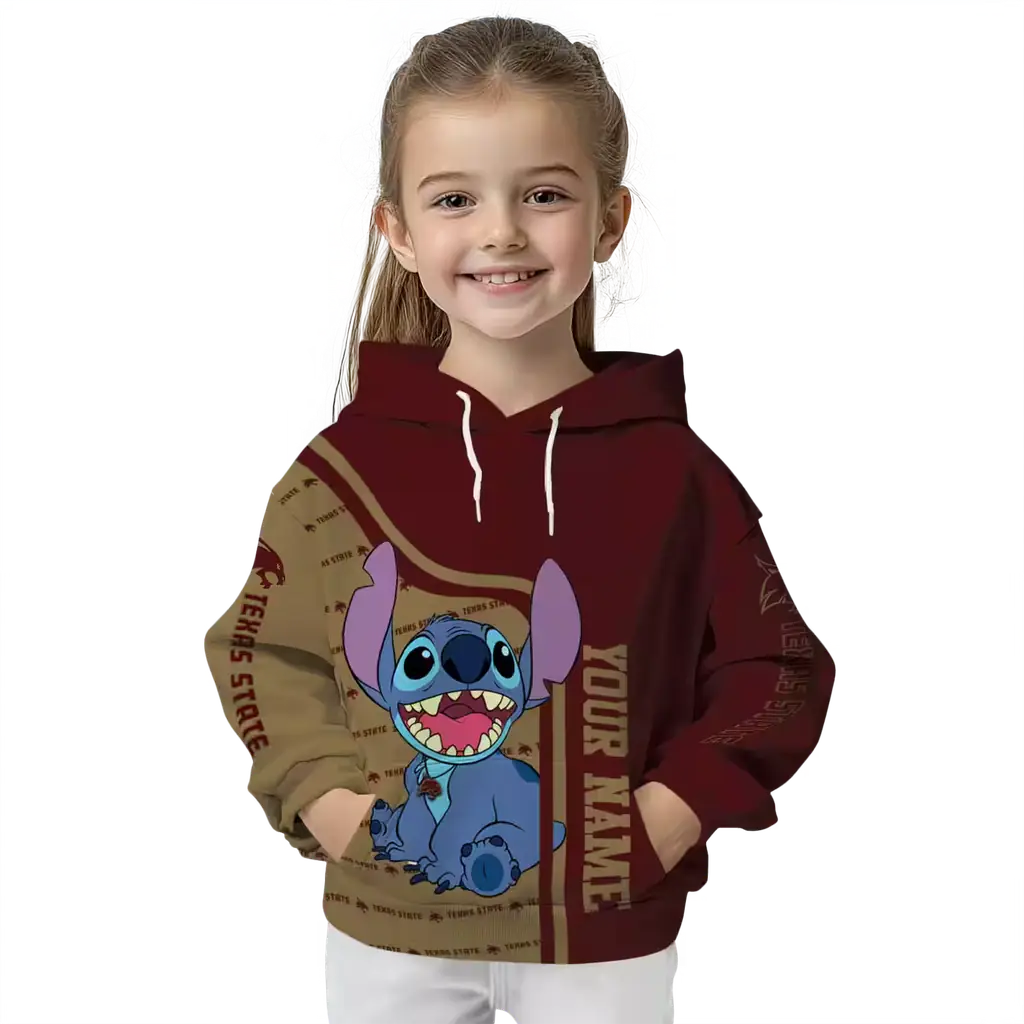 personalized texas state bobcats stitch maroon hoodie top rated personalized texas state bobcats stitch maroon hoodie top rated