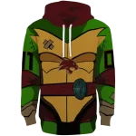 personalized texas state bobcats superhero armor maroon green hoodie best selling