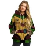 personalized texas state bobcats superhero armor maroon green hoodie best selling