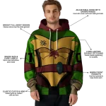 personalized texas state bobcats superhero armor maroon green hoodie best selling