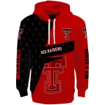 personalized texas tech red raiders abstract shape red hoodie best selling
