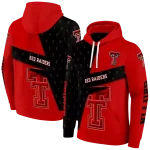 personalized texas tech red raiders abstract shape red hoodie best selling