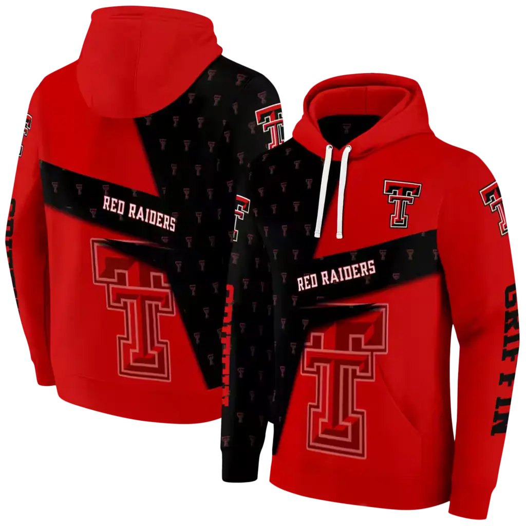 personalized texas tech red raiders abstract shape red hoodie fashion forward personalized texas tech red raiders abstract shape red hoodie fashion forward