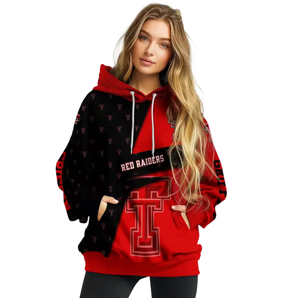 personalized texas tech red raiders abstract shape red hoodie high quality personalized texas tech red raiders abstract shape red hoodie high quality