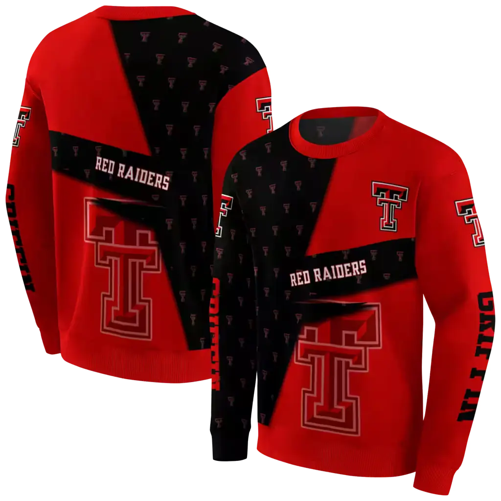 personalized texas tech red raiders abstract shape red hoodie premium grade personalized texas tech red raiders abstract shape red hoodie premium grade