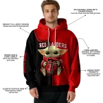 personalized texas tech red raiders baby yoda red black hoodie best selling